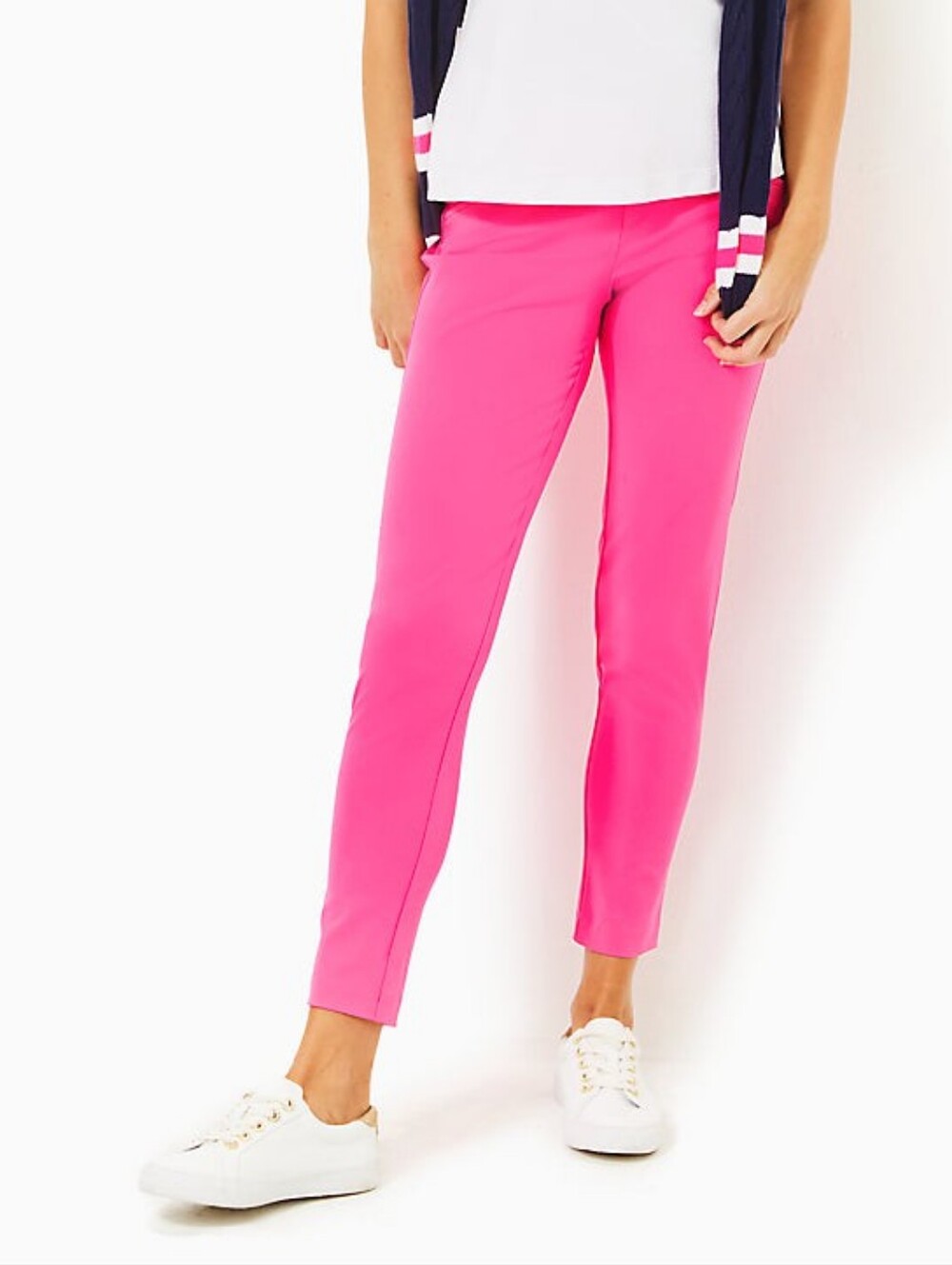 Lilly Pulitzer Bright Pink Cropped Ankle Pants